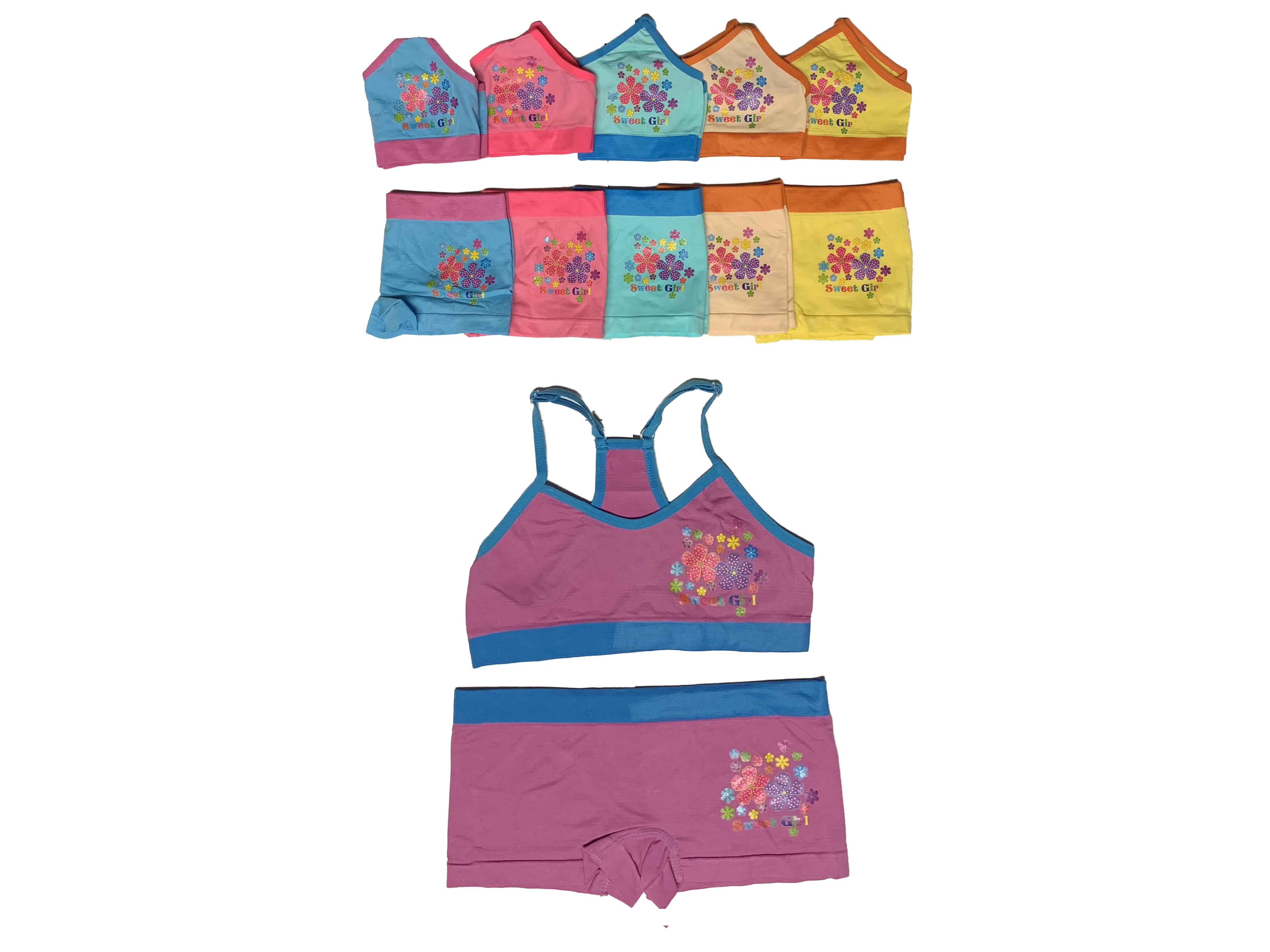 coordinado de niña flores 61389